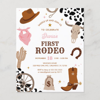 Budget First Rodeo Wild West Girl Erster Geburtsta