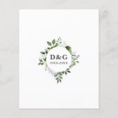 Budget Floral 70. Hochzeitstag Einladung (Rückseite)