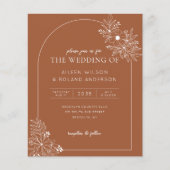 Budget Floral Arch Terracotta Foto Boho Wedding (Vorderseite)