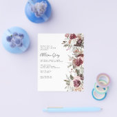 Budget Floral Baby Dusche Einladung Flyer (Einzeln)