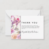 BUDGET Floral Butterfly Beileid Beerdigung Vielen  Mitteilungskarte (Vorderseite)