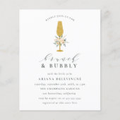 Budget Floral Champagne Bridal Brunch & Bubbly (Vorderseite)