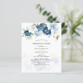 Budget Floral Dusty Blue Probe Dinner (Stehend Vorderseite)