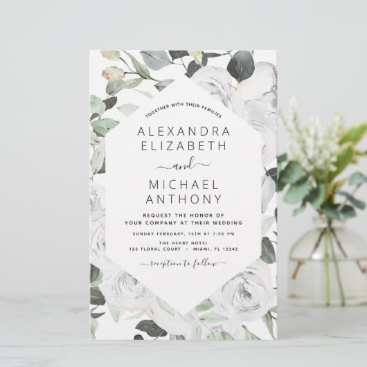 Budget Floral Eukalyptus Greenery Wedding (Stehend Vorderseite)