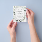 Budget Floral Eukalyptus Greenery Wedding Flyer (Gruppe)