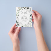 Budget Floral Eukalyptus Greenery Wedding Flyer (Gruppe)
