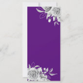 Budget Floral Geburtstagsparty Silver Lila (Rückseite)