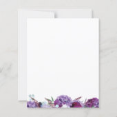 Budget Floral Geometric Script Einladung (Rückseite)