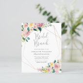 Budget Floral Greenery Geometric Bridal Brunch (Stehend Vorderseite)