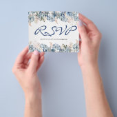 BUDGET/FLORAL & GREENERY RSVP Card-Flyer. Flyer (Gruppe)