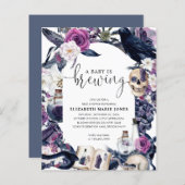 Budget Floral Halloween Baby ist Braudusche (Vorne/Hinten)