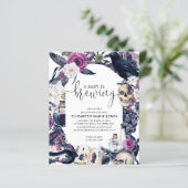 Budget Floral Halloween Baby ist Braudusche (Stehend Vorderseite)