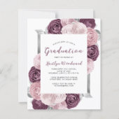 Budget Floral Mauve Blush Silver Abschluss (Vorderseite)
