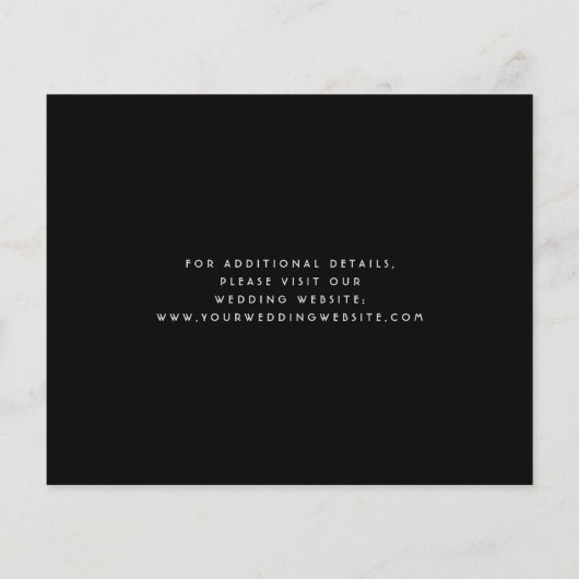 Budget Floral Navy Blue Silver Save the Date (Rückseite)