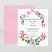 Budget Floral Pink Blossom Frühjahrssonne (Vorne/Hinten)