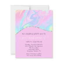 Budget Floral QR Code Pinky Holograph Wave