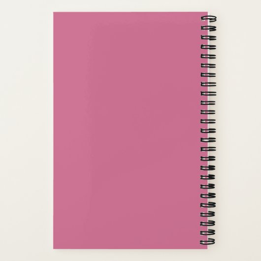 Budget Floral Rosa Sukkulente Küche Rezept Notizblock (Rückseite)