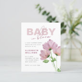 Budget Floral Spring Baby in Bloom Shower Party (Stehend Vorderseite)