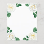 Budget Floral White Roses Girl First Communation (Rückseite)