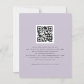 BUDGET Florals bubbly We Do QR Wedite Einladung (Rückseite)