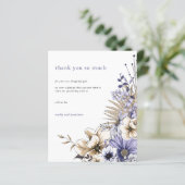 Budget Florals Foliage Lilac Wedding Vielen Dank (Stehend Vorderseite)