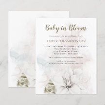 Budget Florals Gender Neutral Baby in Blütendusche