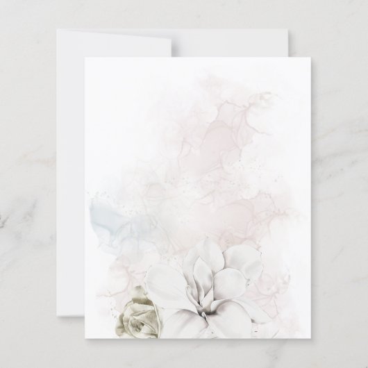 Budget Florals Gender Neutral Baby Sprinkle Dusche (Rückseite)