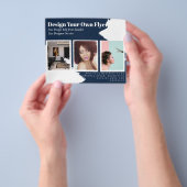 BUDGET-Flyer-KOSTENLOSE Design-Vorlage Abstrakt bl Flyer (Gruppe)