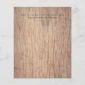 BUDGET Flyer Paper BOHO Wedding Einladungen (Hinten)