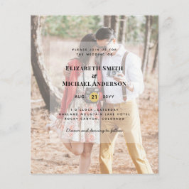 Budget Flyer Paper Foto Wedding