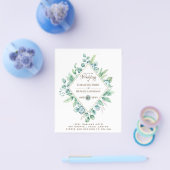 Budget FLYER Paper Greenery Eukalyptus Wedding (Einzeln)