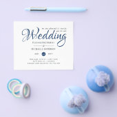 BUDGET Flyer Paper Navy Blue Wedding (Einzeln)