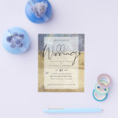 BUDGET Flyer Paper Navy Wedite Einladung Urban (Einzeln)