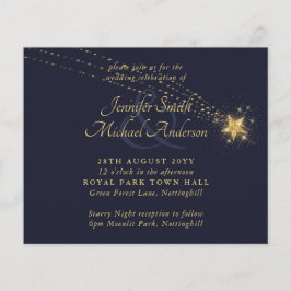 BUDGET Flyer Paper Starry Night Wedding