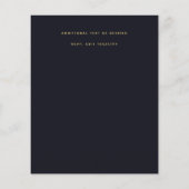 Budget FLYER Paper Starry Nights Hochzeit (Hinten)