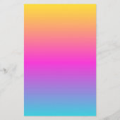 Budget FLYER Rainbow Einfache Script Baby Dusche (Hinten)