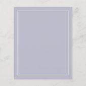 Budget Foliage Lila Lilac Hochzeitseinladung (Rückseite)