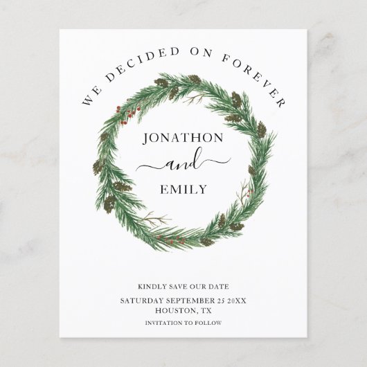 Budget Foliage Pine Condies Weihnachten Save the D (Vorderseite)