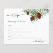 Budget Foliage Pine Cones Christmas RSVP (Vorderseite)