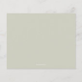 Budget Foliage White Script Bale Green Vielen Dank (Rückseite)