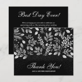 Budget Foliage White Script Black Danke (Vorne/Hinten)