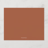 Budget Foliage White Script Terracotta Vielen Dank (Rückseite)