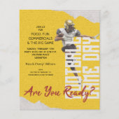 Budget Football Player Game Day Gold lädt ein (Vorderseite)