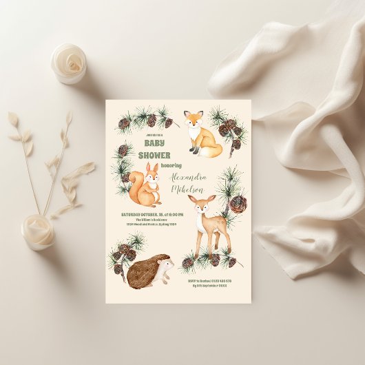 Budget Forest Friends & Woodland Baby Dusche