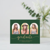 Budget Forest Green Gold Arch 3 Foto Abschluss (Stehend Vorderseite)