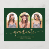 Budget Forest Green Gold Arch 3 Foto Abschluss (Vorderseite)