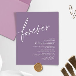 Budget Forever Dusty Lila Hochzeitseinladung