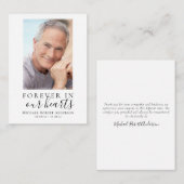 Budget Forever in unserem Herz Foto Danke Karte (Vorne/Hinten)