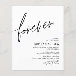 Budget Forever Love Minimalistische Hochzeit Einla