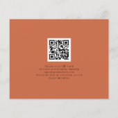 Budget Forever QR Code Terracotta Save the Date (Rückseite)
